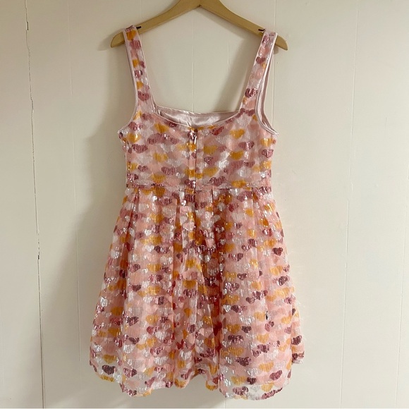 Maya Deluxe Sequin Heart Dress in Pink sz 8 - Picture 5 of 5